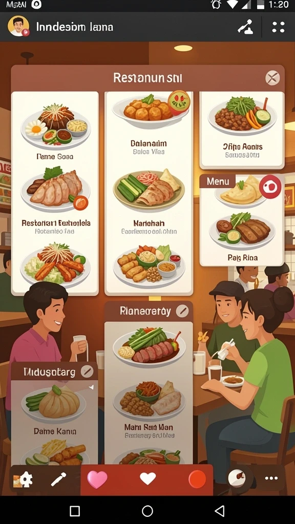 Tampilan antarmuka yang user-friendly.