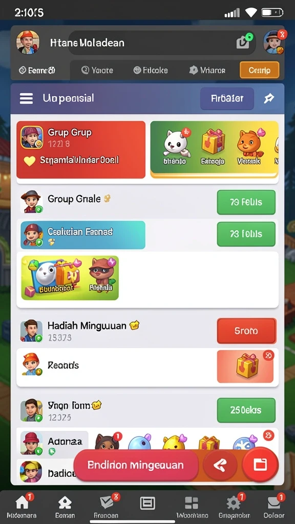 Screenshot menunjukkan pertempuran melawan musuh yang kuat.