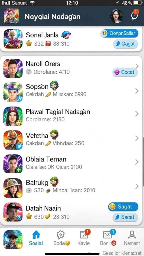 Tampilan level menantang dalam GARCO200 yang seru.