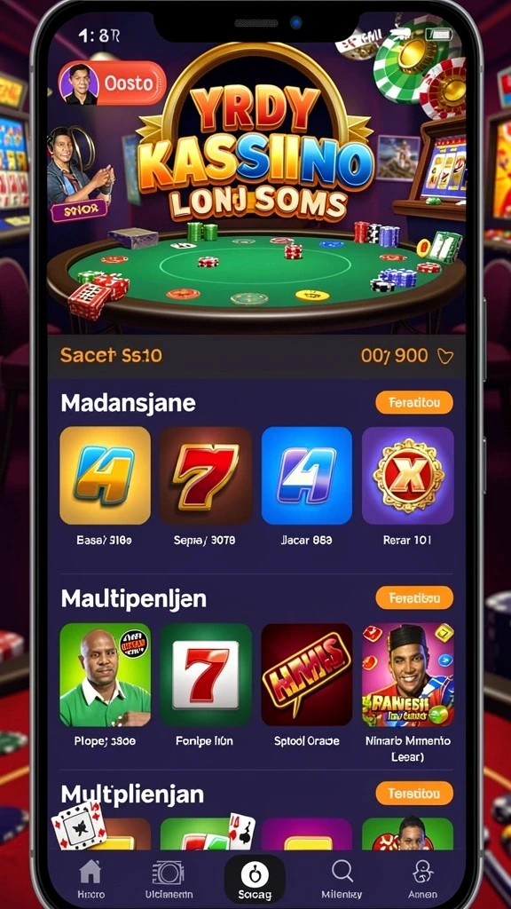Tampilan menu dengan navigasi yang mudah dipahami.