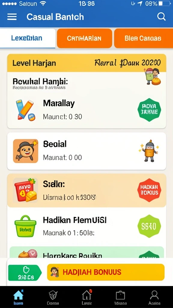 Beragam pilihan permainan yang seru.