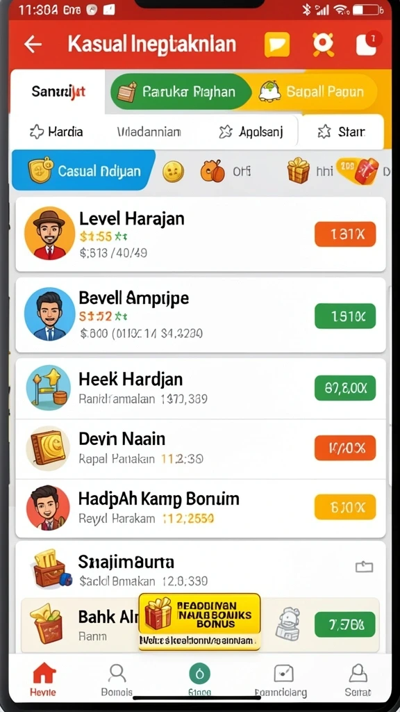 Kesempatan untuk memenangkan hadiah menarik setiap hari.