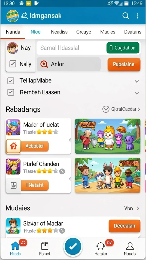 Tampilan antarmuka yang intuitif dan user-friendly.