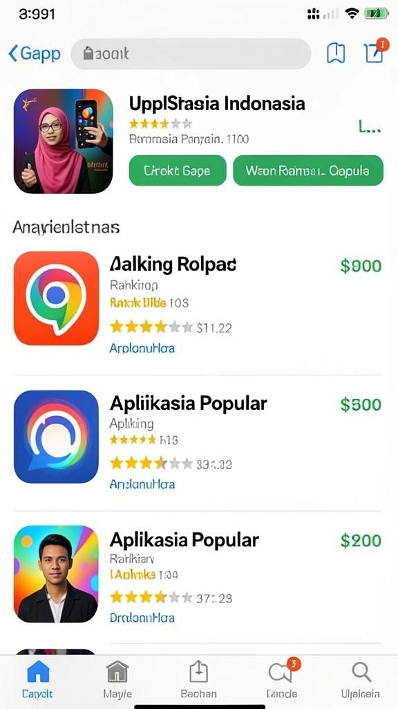 Tampilan antarmuka yang intuitif dan menarik.