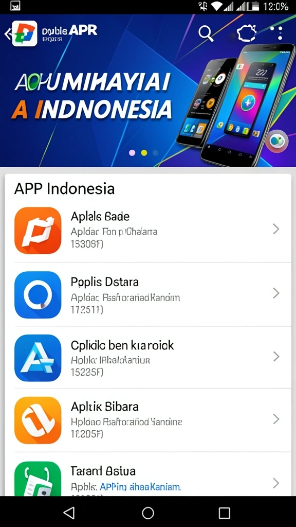 Tampilan awal yang menarik dan mudah dinavigasi.