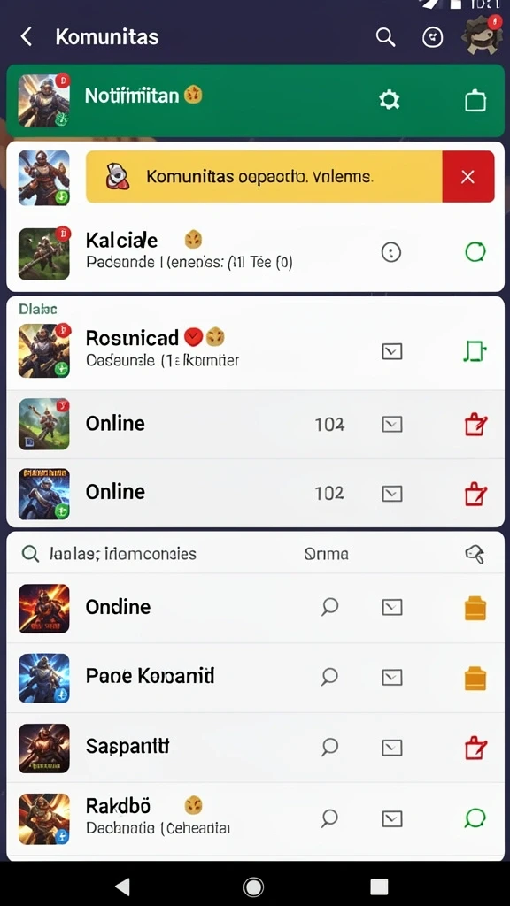Gameplay yang intens dan penuh tantangan.