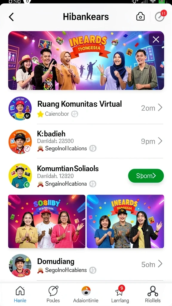 Fitur interaktif yang membuat bermain lebih seru.