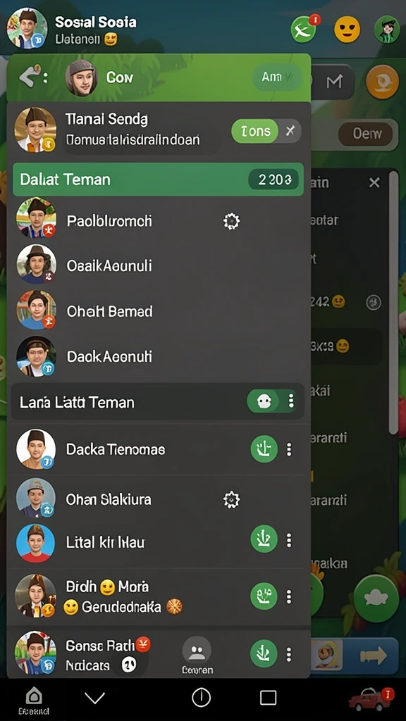 Beragam instrumen musik yang bisa dimainkan.
