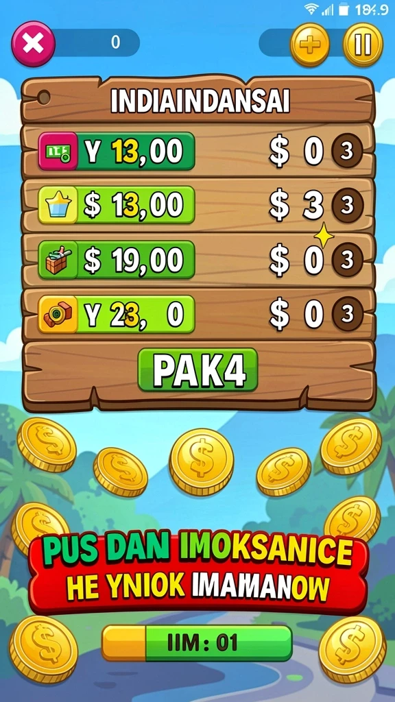 Gameplay yang adiktif dengan bonus menarik di setiap putaran.