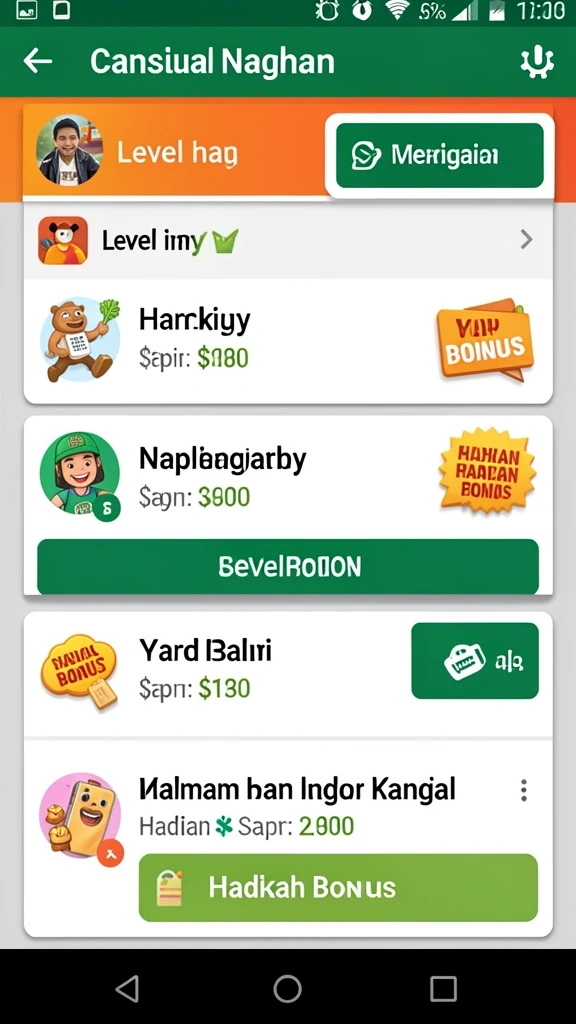 Tampilan antarmuka yang intuitif dan menarik.