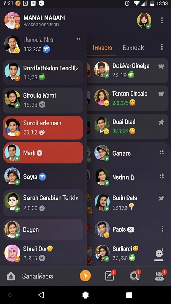 Tampilan antarmuka yang menarik dan mudah digunakan.