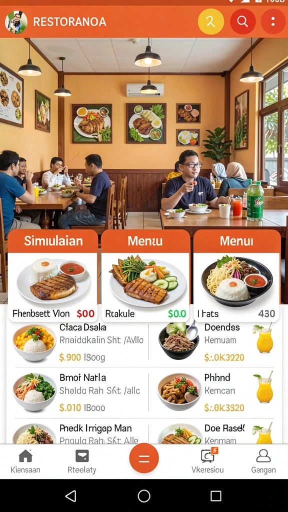 Tampilan antarmuka yang mudah digunakan dan intuitif.