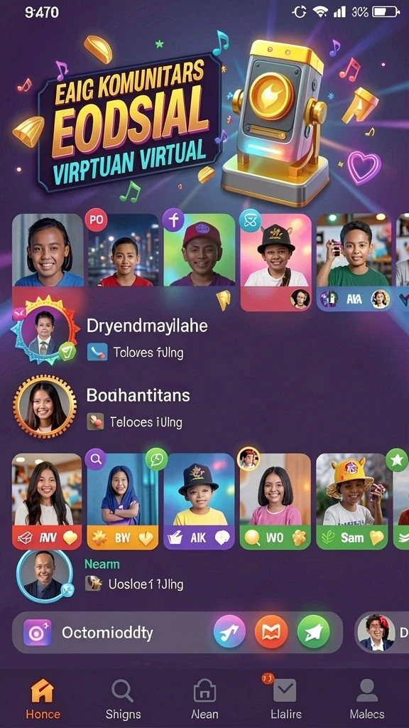 Screenshot menjelaskan menu pilihan cerita yang menarik.