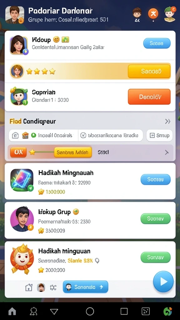 Tampilan menu utama yang intuitif dan menarik.