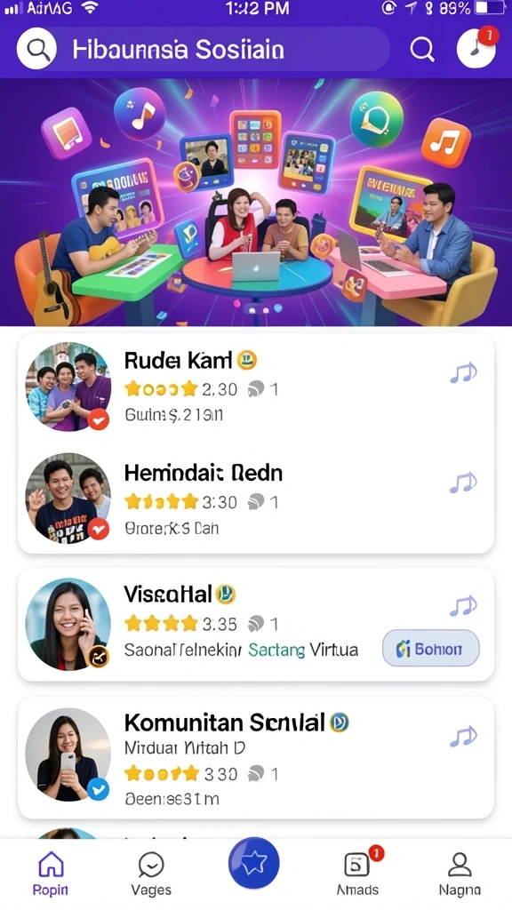 Berbagai karakter unik yang bisa Anda pilih.