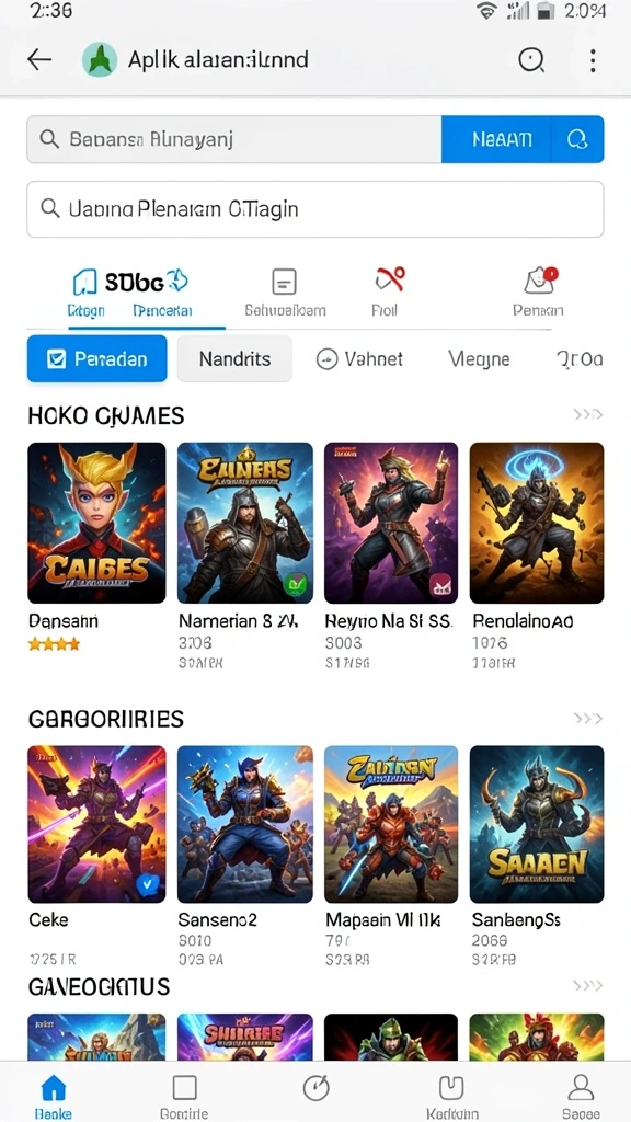 Screenshot turnamen dengan hadiah menarik untuk dimenangkan.