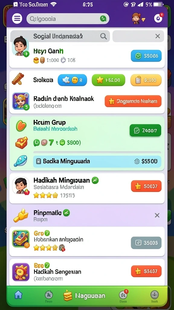 Tampilan antarmuka yang sederhana dan menarik.