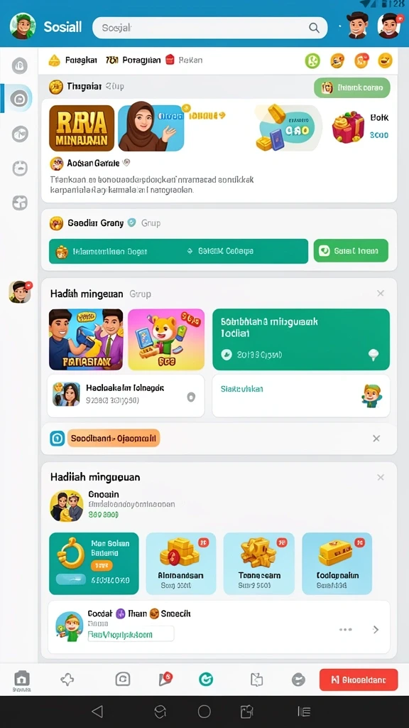 Tampilan antarmuka yang intuitif dan mudah dipahami.